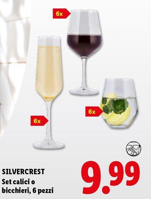 Silvercrest - Set Calici O Bicchieri