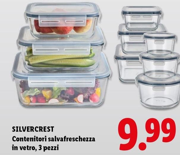 Silvercrest - Contenitori Salvafreschezza In Vetro