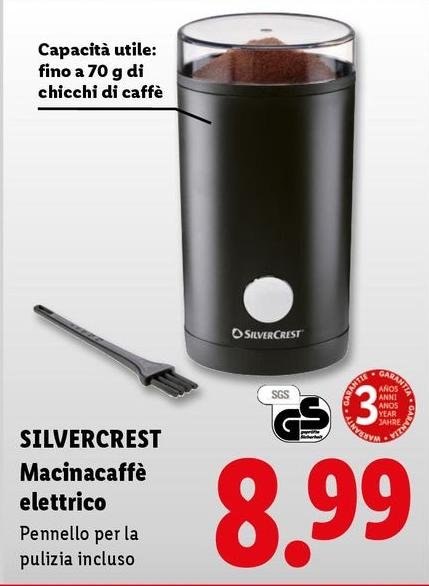 Silvercrest - Macinacaffè Elettrico