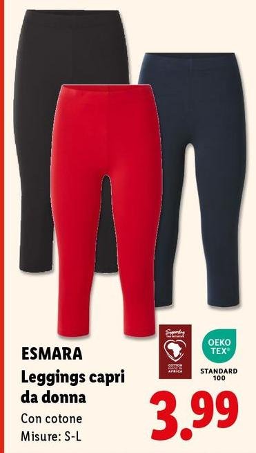 Esmara - Leggings Capri Da Donna