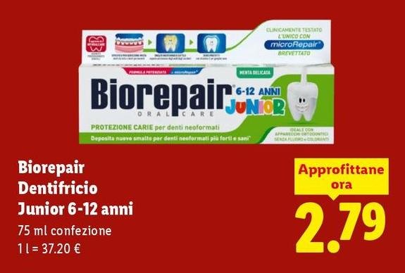 Biorepair - Dentifricio Junior 6-12 Anni