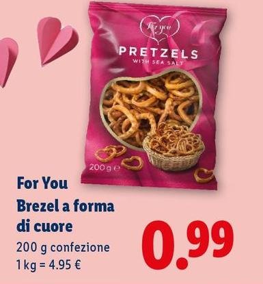 For You - Brezel A Forma Di Cuore