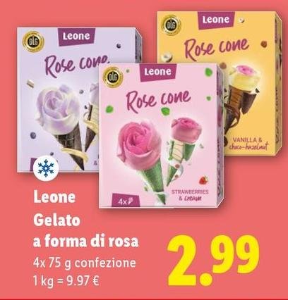 Leone - Gelato A Forma Di Rosa