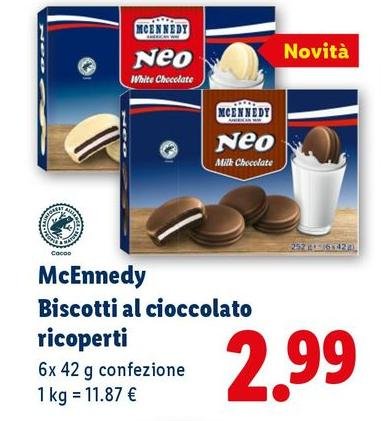 Mcennedy - Biscotti Al Cioccolato Ricoperti