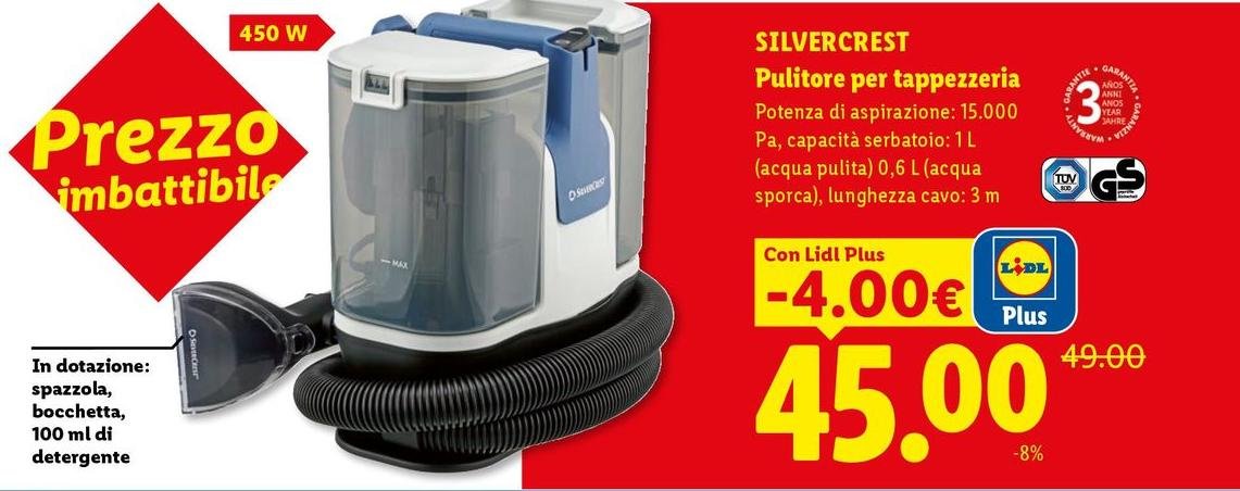 Silvercrest - Pulitore Per Tappezzeria