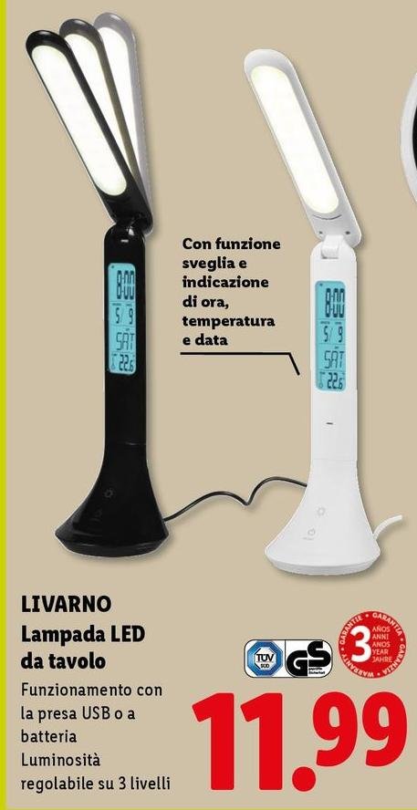 Livarno - Lampada Led Da Tavolo