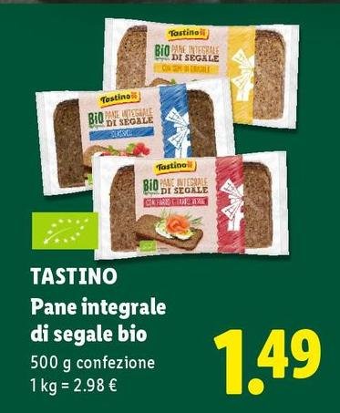 Tastino - Pane Integrale Di Segale Bio