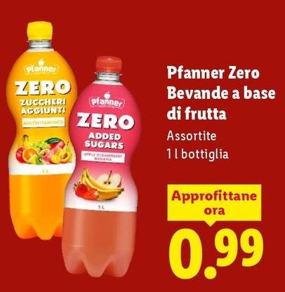 Pfanner Zero - Bevande A Base Di Frutta