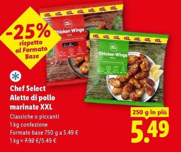 Chef Select - Alette Di Pollo Marinate Xxl