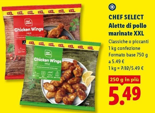 Chef Select - Alette Di Pollo Marinate Xxl
