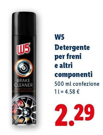 W5 - Detergente Per Freni E Altri Componenti