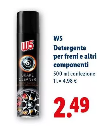 W5 - Detergente Per Freni E Altri Componenti