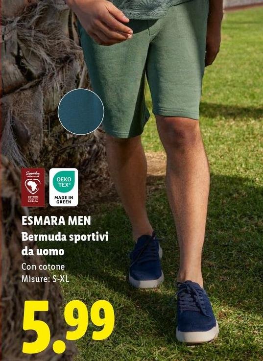 Esmara Men - Bermuda Sportivi Da Uomo