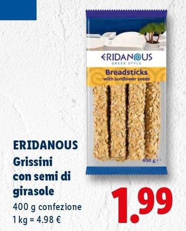 Eridanous - Grissini Con Semi Di Girasole