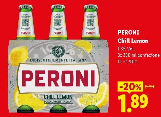 Peroni - Chill Lemon