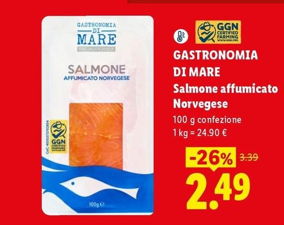 Gastronomia di mare - Salmone Affumicato Norvegese
