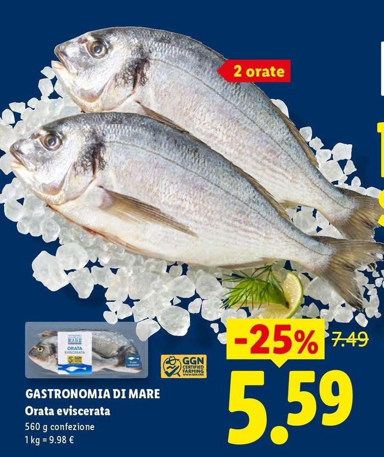 Gastronomia di mare - Orata Eviscerata