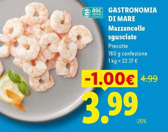 Gastronomia Di Mare - Mazzancolle Sgusciate