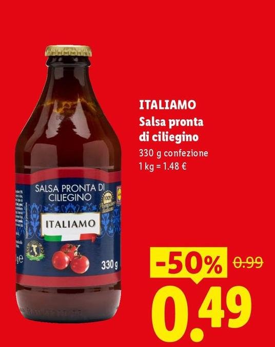 Italiamo - Salsa Pronta Di Ciliegino