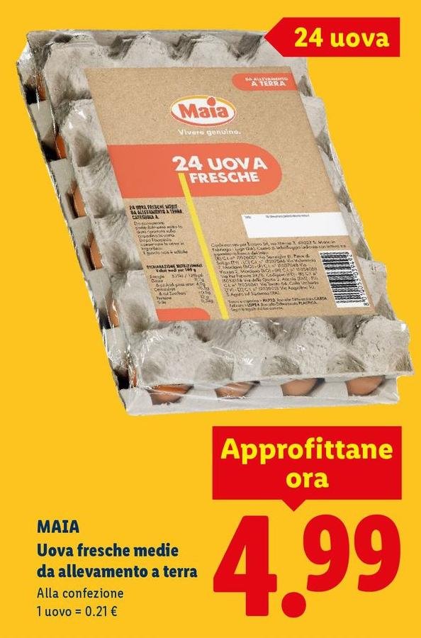 Maia - Uova Fresche Medie Da Allevamento A Terra