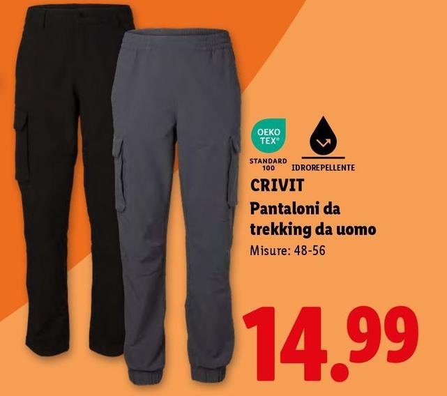 Crivit - Pantaloni Da Trekking Da Uomo