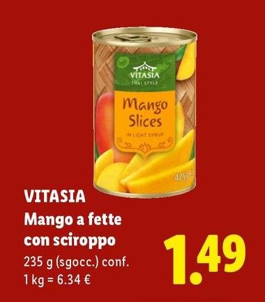 Vitasia - Mango A Fette Con Sciroppo