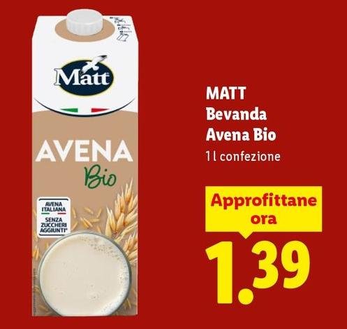 Matt - Bevanda Avena Bio