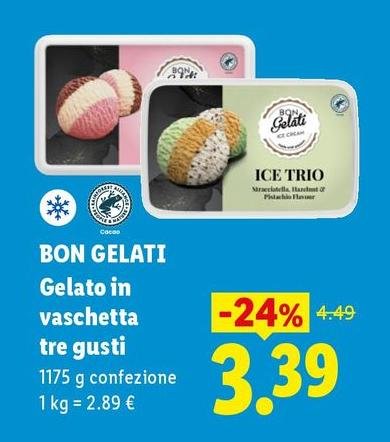 Bon Gelati - Gelato In Vaschetta Tre Gusti