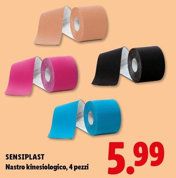 Sensiplast - Nastro Kinesiologico, 4 Pezzi