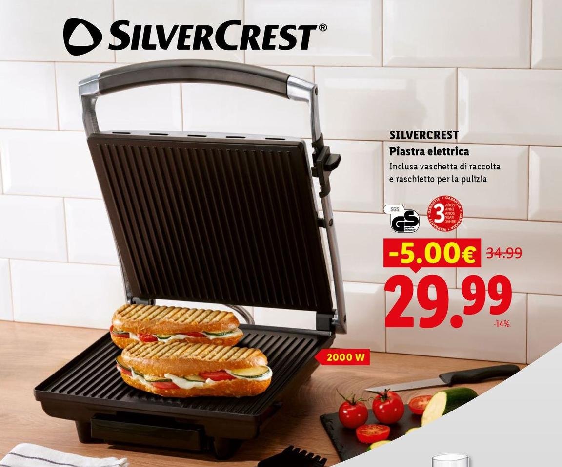 Silvercrest - Piastra Elettrica