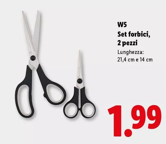 W5 - Set Forbici, 2 Pezzi