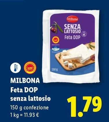 Milbona - Feta DOP Senza Lattosio