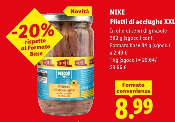 Nixe - Filetti Di Acciughe Xxl