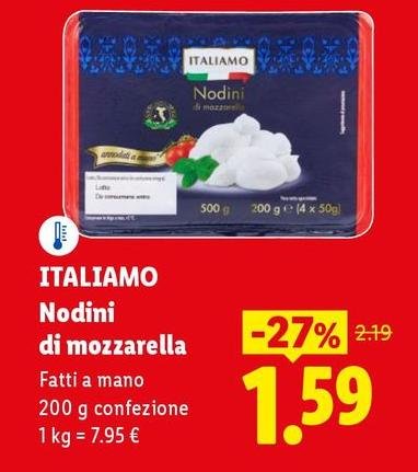 Italiamo - Nodini Di Mozzarella