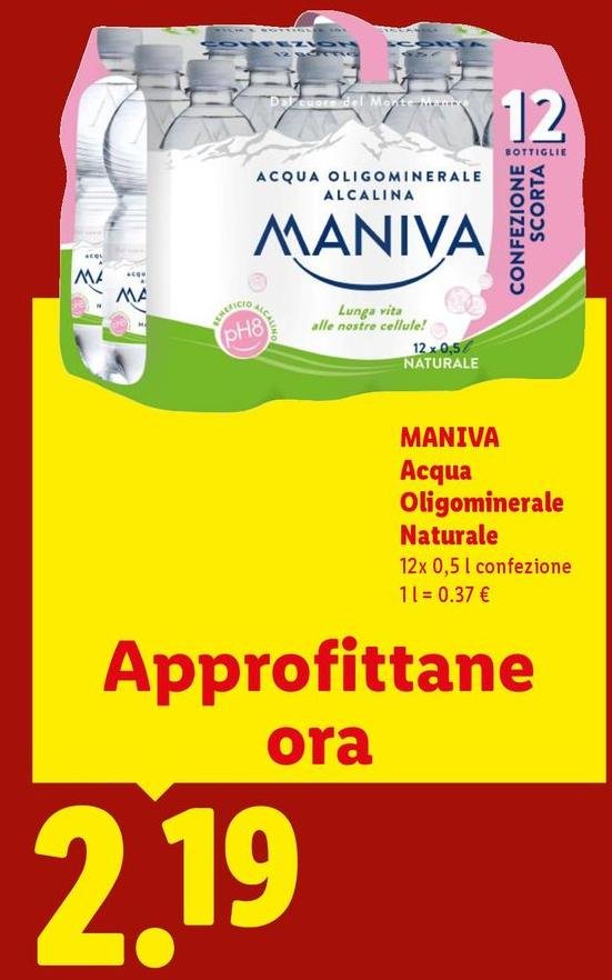 Maniva - Acqua Oligominerale Naturale