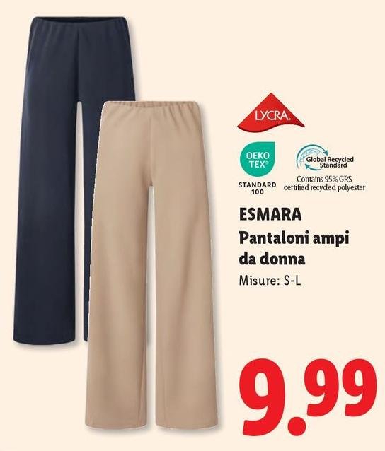 Oeko Tex - Pantaloni Ampi Da Donna