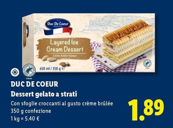 Duc De Coeur - Dessert Gelato A Strati