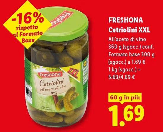 Freshona - Cetriolini XXL