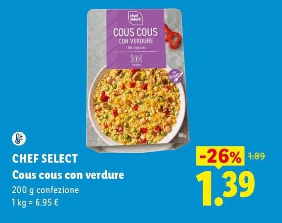 Chef Select - Cous Cous Con Verdure