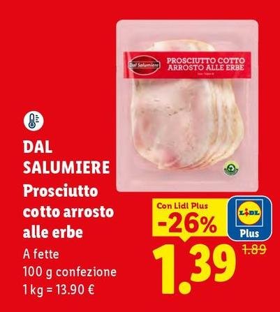 Dal Salumiere - Prosciutto Cotto Arrosto Alle Erbe
