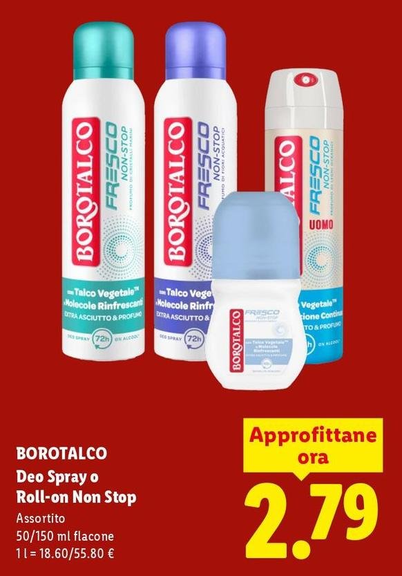 Borotalco - Deo Spray O Roll-on