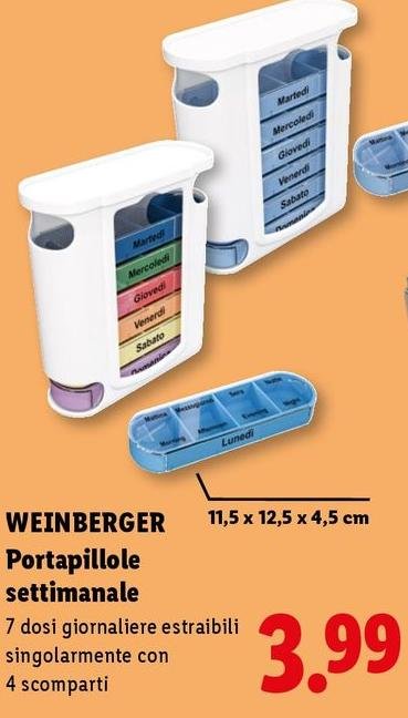 Weinberger - Portapillole Settimanale