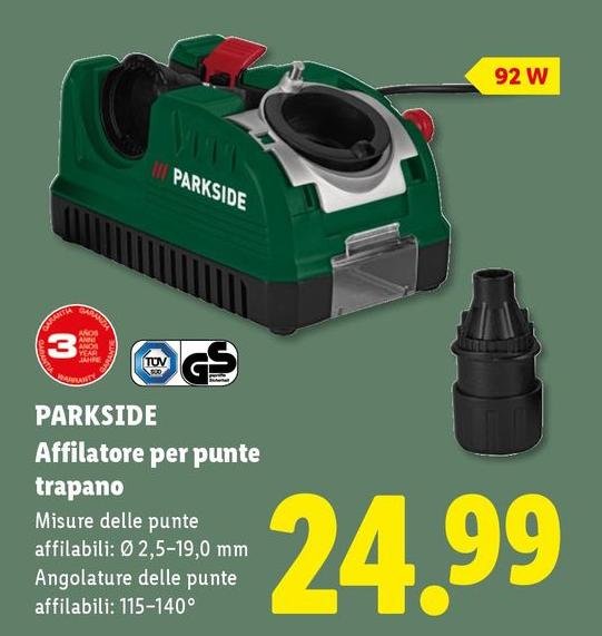 Parkside - Affilatore Per Punte Trapano