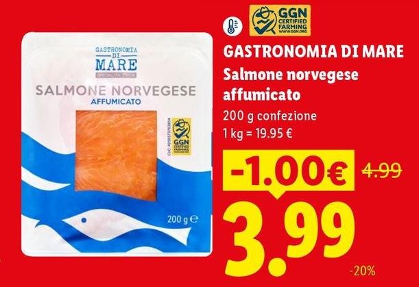 Gastronomia di mare - Salmone Norvegese Affumicato
