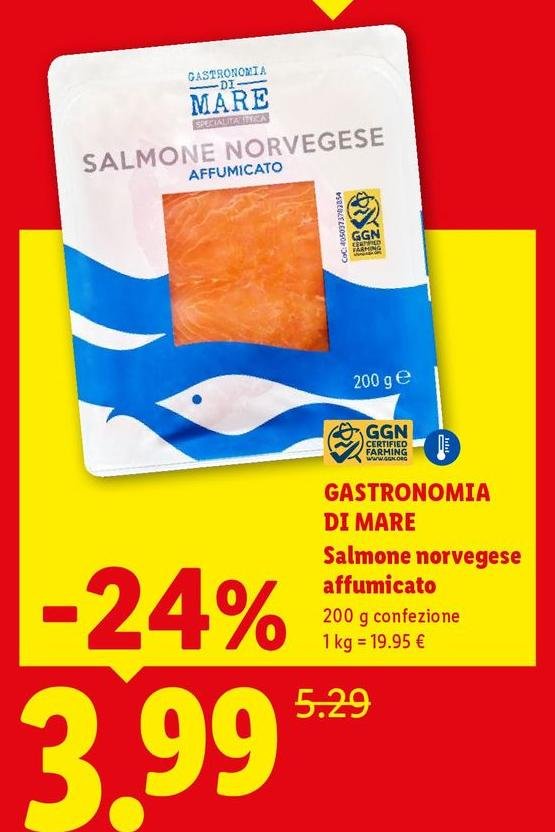 Gastronomia Di Mare - Salmone Norvegese Affumicato