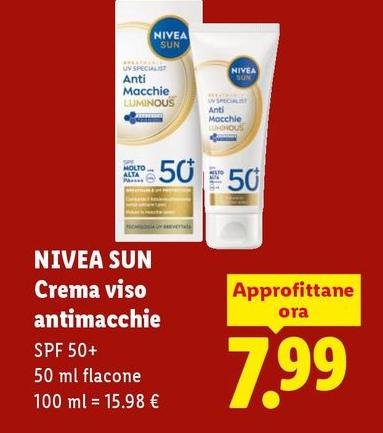 Nivea Sun - Crema Viso Antimacchie