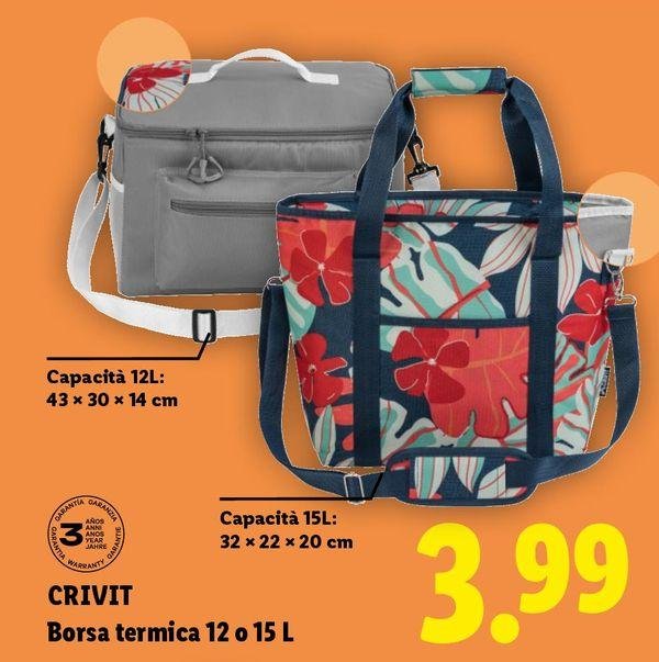 Crivit - Borsa Termica 12 O 15 L
