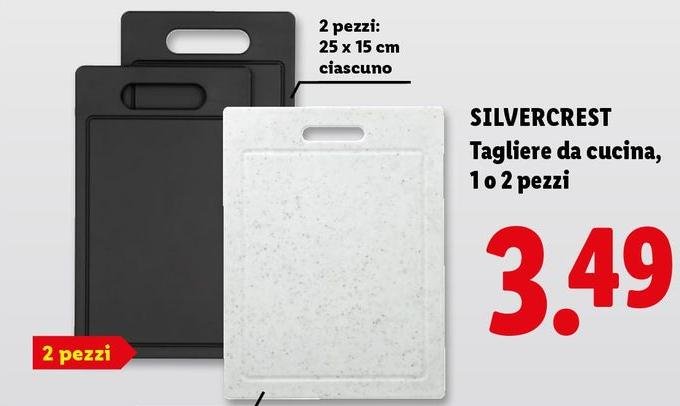 Silvercrest - Tagliere Da Cucina, 1 O 2 Pezzi