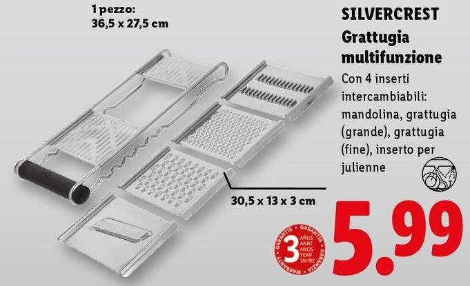 Silvercrest - Grattugia Multifunzione