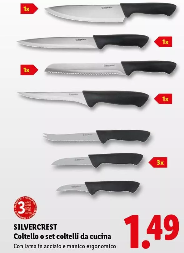 Silvercrest - Coltello O Set Coltelli Da Cucina